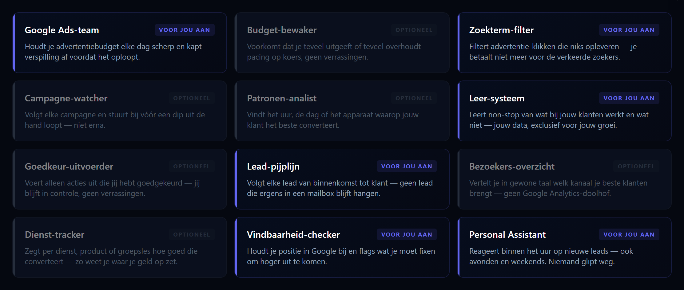 12 sub-agents grid